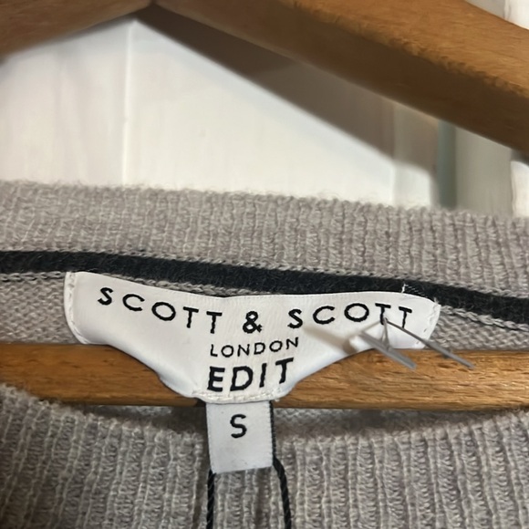 SCOTT & SCOTT LONDON Fifi Merino Wool Cashmereblend Sweater Women’s Size Small - Picture 3 of 9